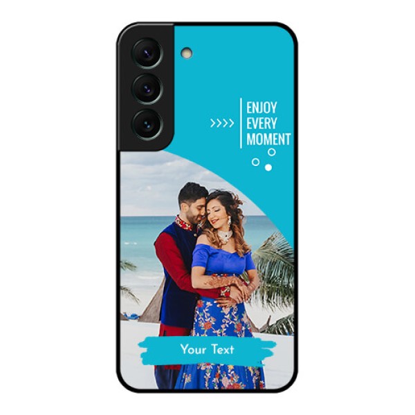 Galaxy S22 5G Custom Glass Mobile Case - Happy Moment Design