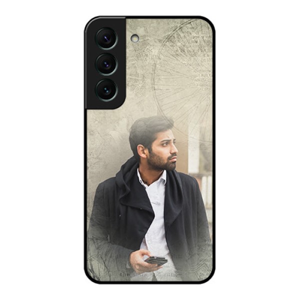 Galaxy S22 5G Custom Glass Phone Case - with vintage design