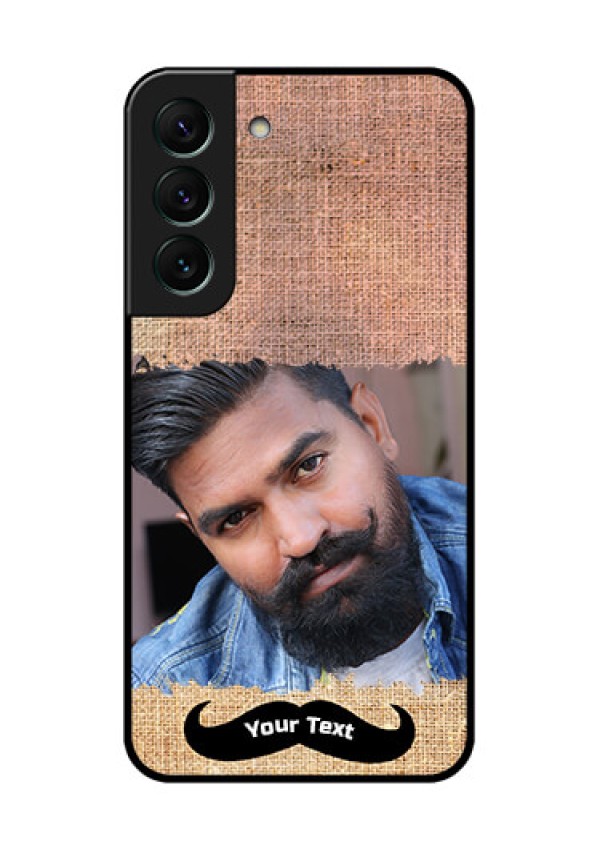 Galaxy S22 5G Personalized Glass Phone Case - with Texture Design
