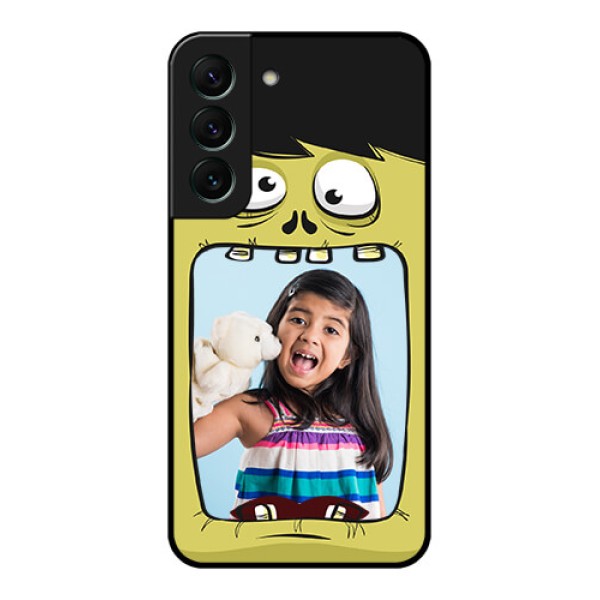Galaxy S22 5G Personalized Glass Phone Case - Cartoon monster back case Design Galaxy S22 5G Personalized Glass Phone Case - Cartoon monster back case Design
