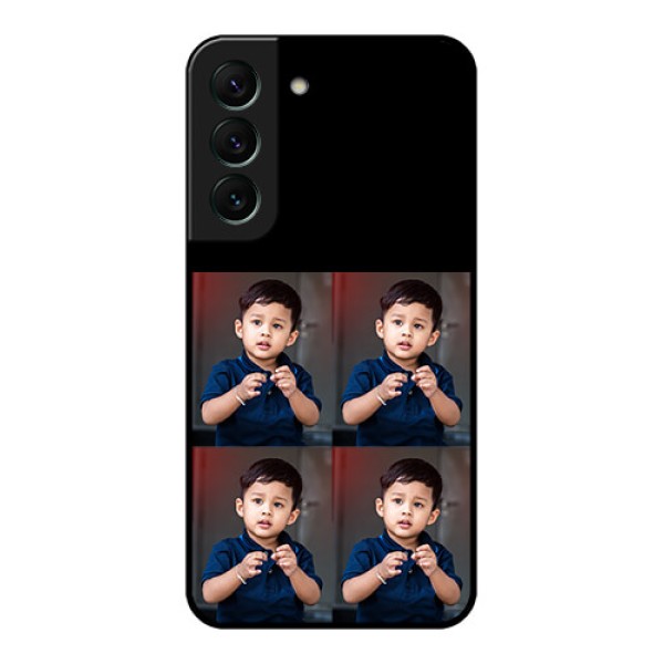 Galaxy S22 5G 4 Image Holder on Glass Mobile Cover