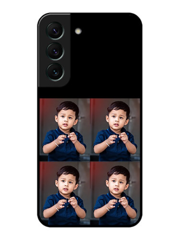 Custom Galaxy S22 5G 4 Image Holder on Glass Mobile Cover