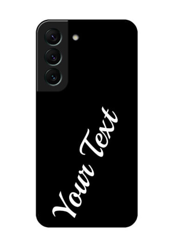 Galaxy S22 5G Custom Glass Mobile Cover with Your Name