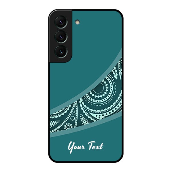 Galaxy S22 5G Photo Printing on Glass Case - semi visible floral Design Galaxy S22 5G Photo Printing on Glass Case - semi visible floral Design