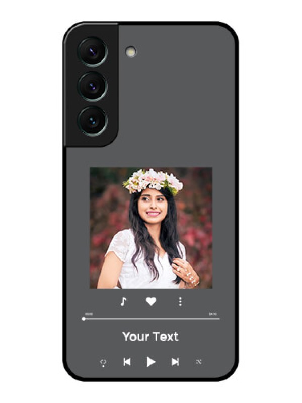 Custom Galaxy S22 5G Custom Glass Mobile Case - Play The Music Design