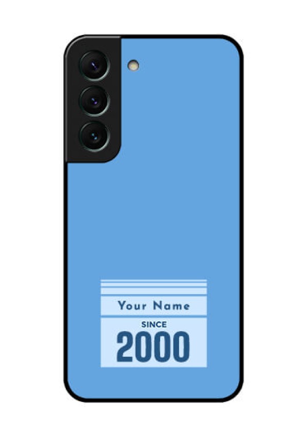 Galaxy S22 5G Custom Glass Mobile Case - Custom Year of birth Design