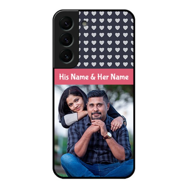 Galaxy S22 Plus 5G Custom Glass Mobile Case - Love Symbols Design