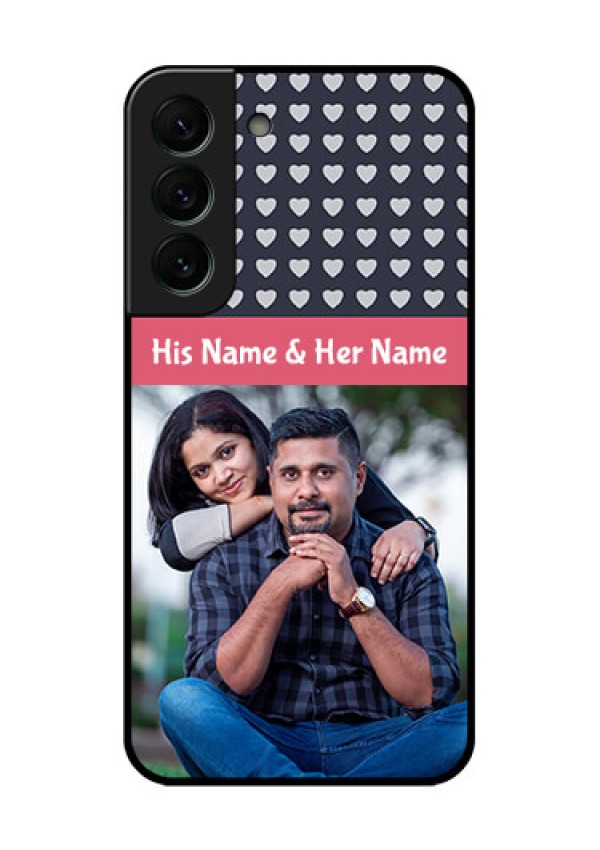 Galaxy S22 Plus 5G Custom Glass Mobile Case - Love Symbols Design