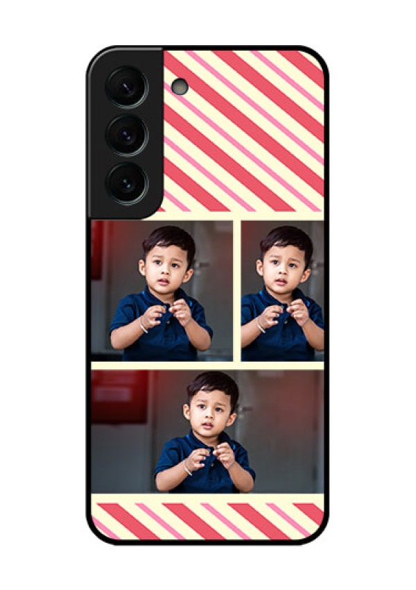 Galaxy S22 Plus 5G Personalized Glass Phone Case - Picture Upload Mobile Case Design