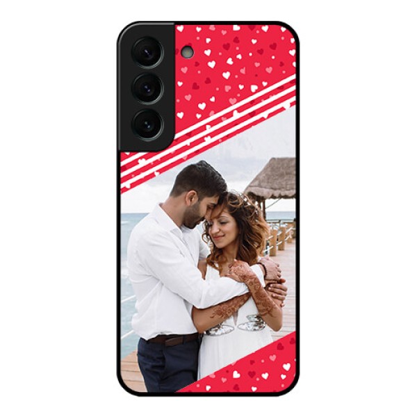 Galaxy S22 Plus 5G Custom Glass Mobile Case - Valentines Gift Design