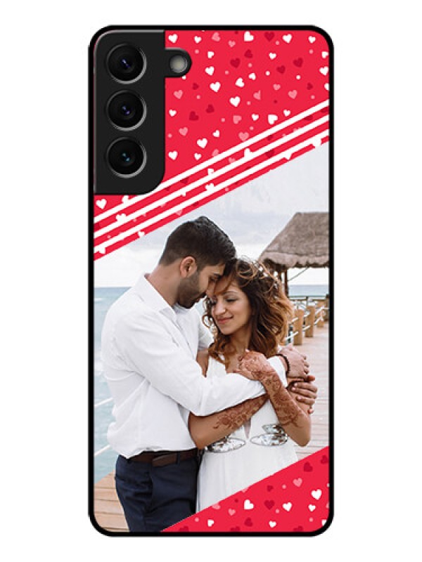 Custom Galaxy S22 Plus 5G Custom Glass Mobile Case - Valentines Gift Design