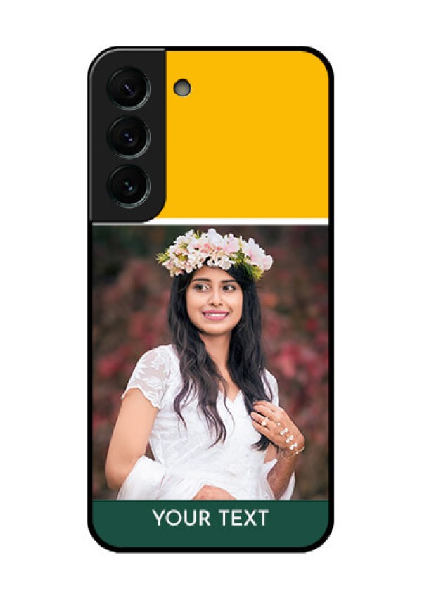 Galaxy S22 Plus 5G Photo Printing on Glass Case - Love You Design