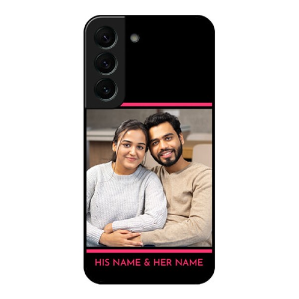 Galaxy S22 Plus 5G Custom Glass Mobile Case - with Add Text Design