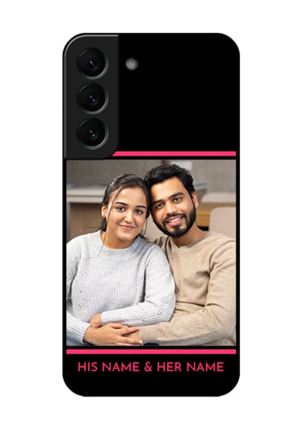 Galaxy S22 Plus 5G Custom Glass Mobile Case - with Add Text Design