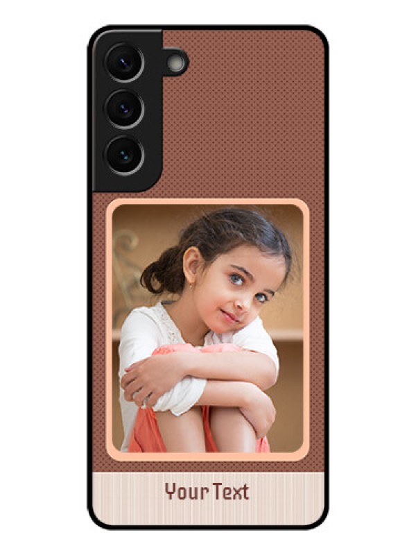 Custom Galaxy S22 Plus 5G Custom Glass Phone Case - Simple Pic Upload Design
