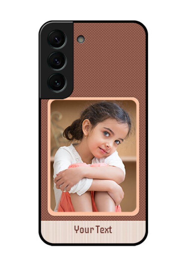 Galaxy S22 Plus 5G Custom Glass Phone Case - Simple Pic Upload Design