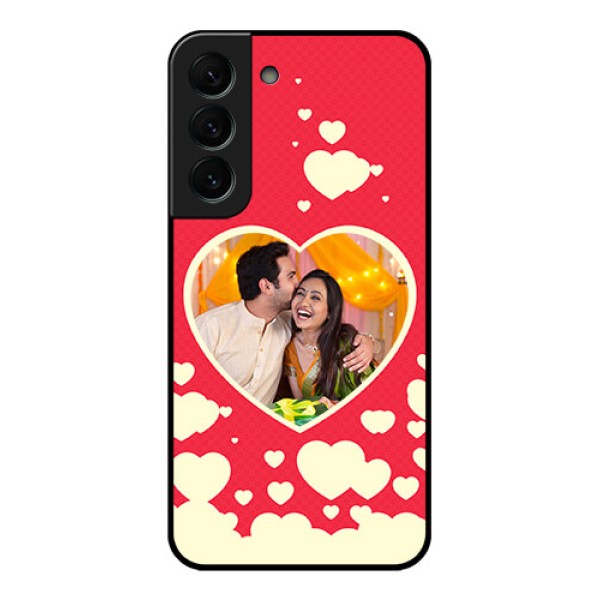 Galaxy S22 Plus 5G Custom Glass Mobile Case - Love Symbols Phone Cover Design