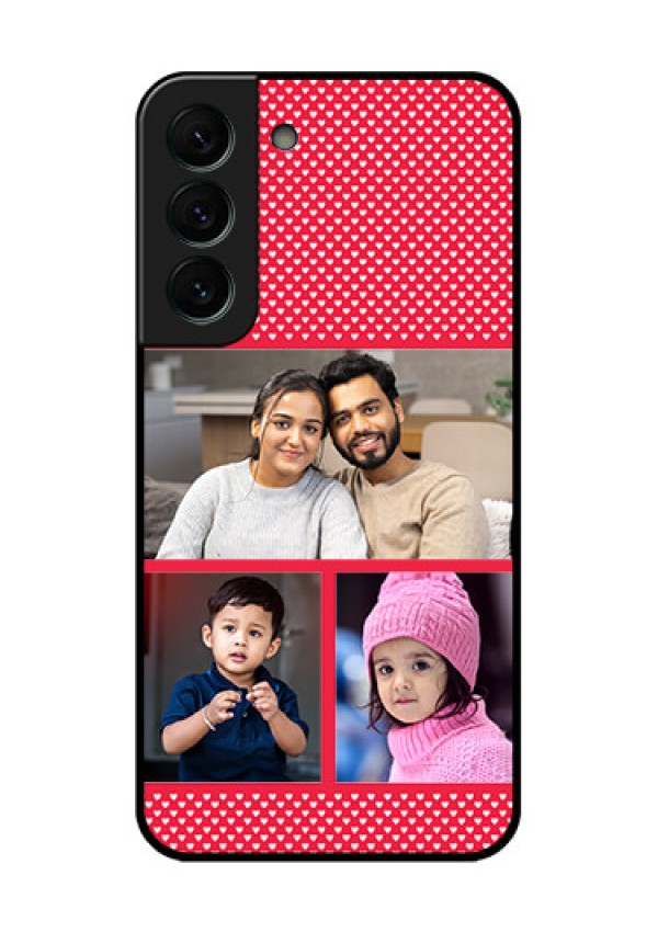 Galaxy S22 Plus 5G Personalized Glass Phone Case - Bulk Pic Upload Design