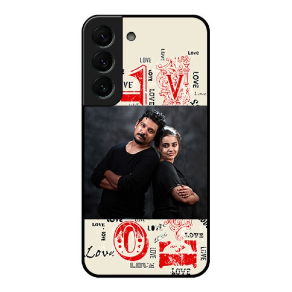 Galaxy S22 Plus 5G Photo Printing on Glass Case - Trendy Love Design Case Galaxy S22 Plus 5G Photo Printing on Glass Case - Trendy Love Design Case