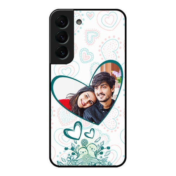 Galaxy S22 Plus 5G Photo Printing on Glass Case - Premium Couple Design Galaxy S22 Plus 5G Photo Printing on Glass Case - Premium Couple Design