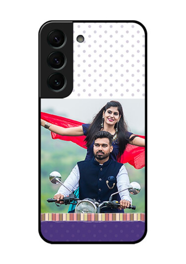 Galaxy S22 Plus 5G Photo Printing on Glass Case - Cute Family Design