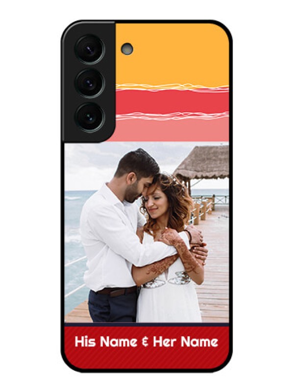 Custom Galaxy S22 Plus 5G Custom Glass Mobile Case - Colorful Case Design