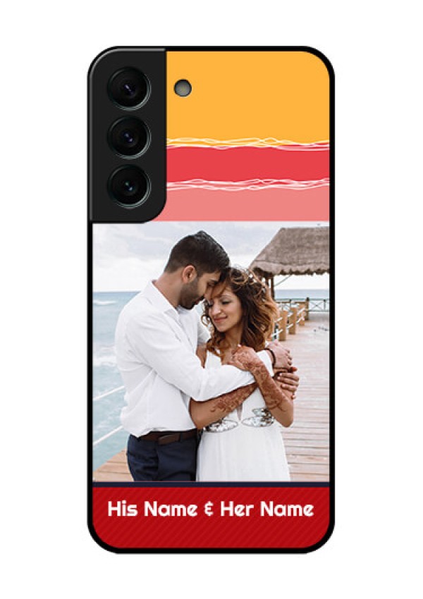 Galaxy S22 Plus 5G Custom Glass Mobile Case - Colorful Case Design