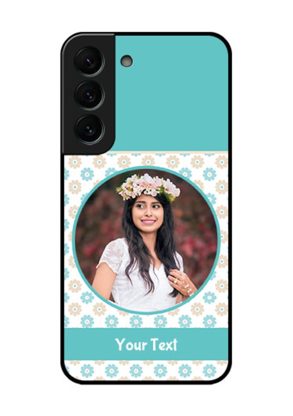 Galaxy S22 Plus 5G Custom Glass Mobile Case - Beautiful Flowers Design