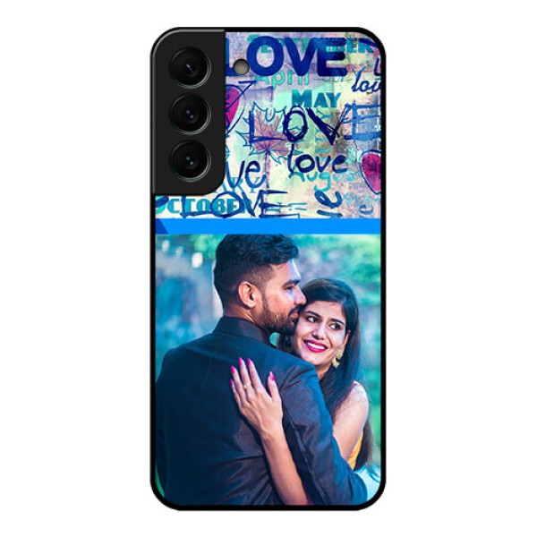 Galaxy S22 Plus 5G Custom Glass Mobile Case - Colorful Love Design