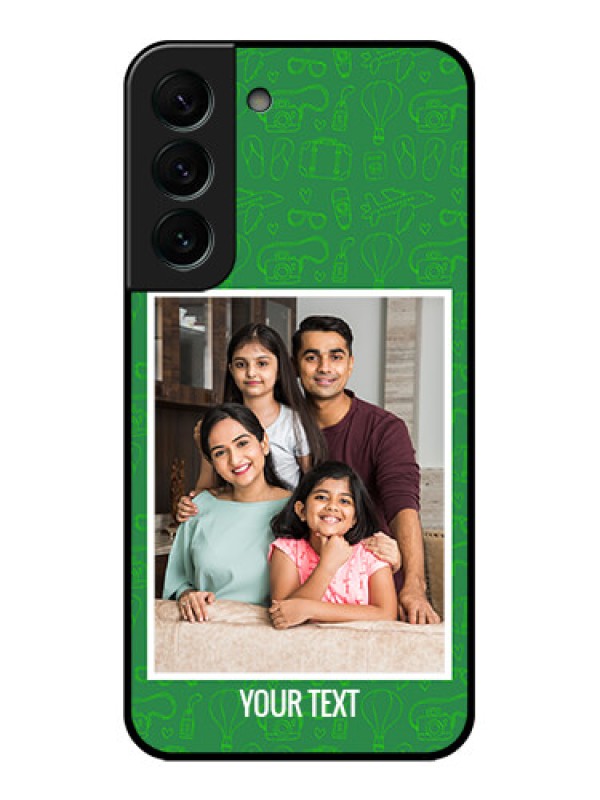 Custom Galaxy S22 Plus 5G Personalized Glass Phone Case - Picture Upload Design