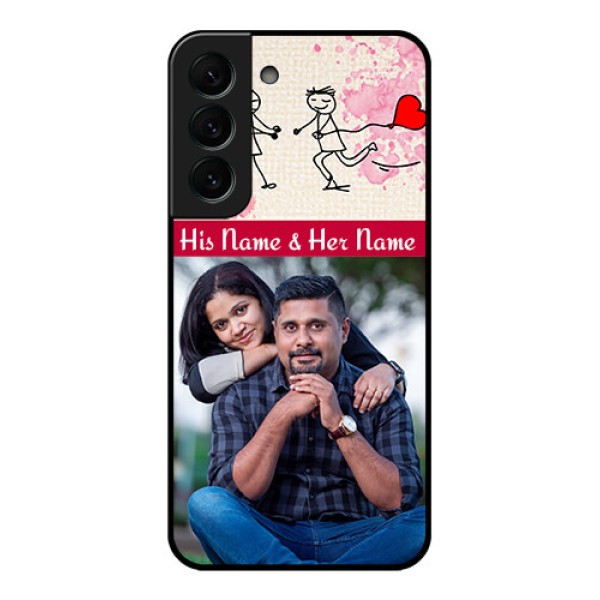 Galaxy S22 Plus 5G Photo Printing on Glass Case - You and Me Case Design Galaxy S22 Plus 5G Photo Printing on Glass Case - You and Me Case Design