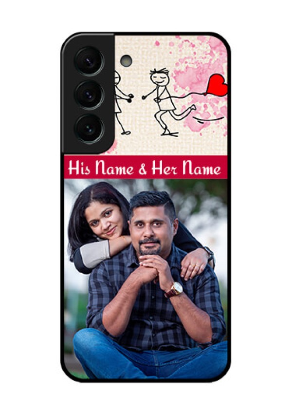 Galaxy S22 Plus 5G Photo Printing on Glass Case - You and Me Case Design