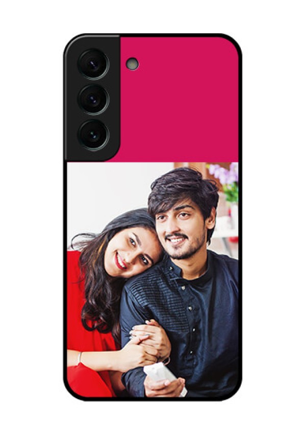 Galaxy S22 Plus 5G Custom Glass Mobile Case - Anniversary Cover Design