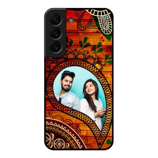 Galaxy S22 Plus 5G Personalized Glass Phone Case - Abstract Colorful Design Galaxy S22 Plus 5G Personalized Glass Phone Case - Abstract Colorful Design