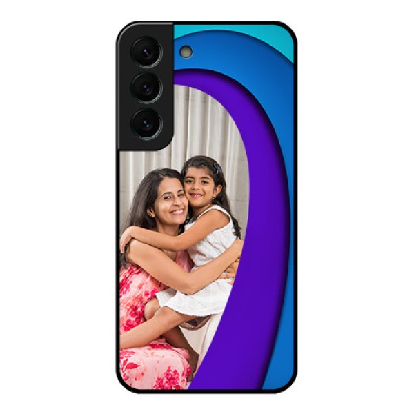 Galaxy S22 Plus 5G Photo Printing on Glass Case - Simple Pattern Design