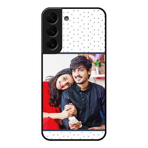 Galaxy S22 Plus 5G Personalized Glass Phone Case - Premium Dot Design