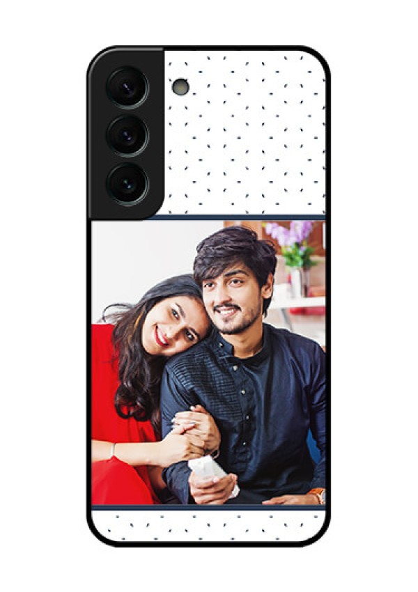 Galaxy S22 Plus 5G Personalized Glass Phone Case - Premium Dot Design
