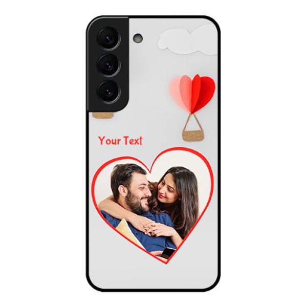 Galaxy S22 Plus 5G Custom Glass Mobile Case - Parachute Love Design