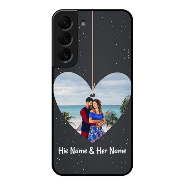 Galaxy S22 Plus 5G Custom Glass Phone Case - Hanging Heart Design