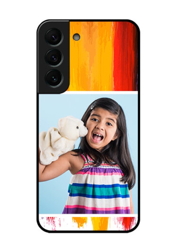 Galaxy S22 Plus 5G Personalized Glass Phone Case - Multi Color Design