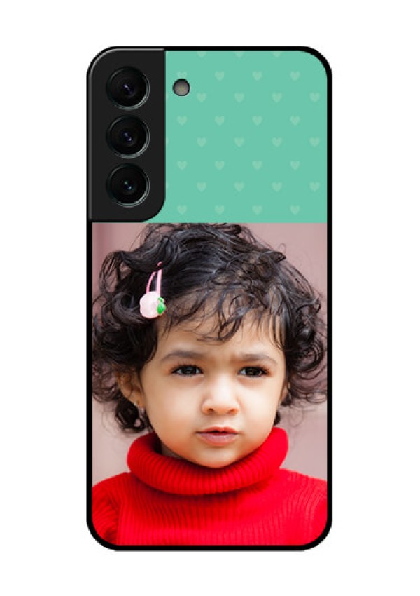 Galaxy S22 Plus 5G Custom Glass Phone Case - Lovers Picture Design