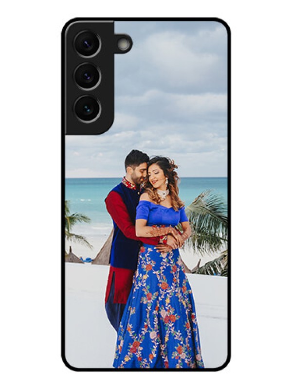 Custom Galaxy S22 Plus 5G Photo Printing on Glass Case - Upload Full Picture Design