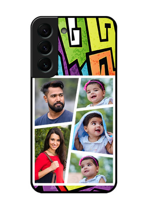 Galaxy S22 Plus 5G Custom Glass Phone Case - Graffiti pattern Design