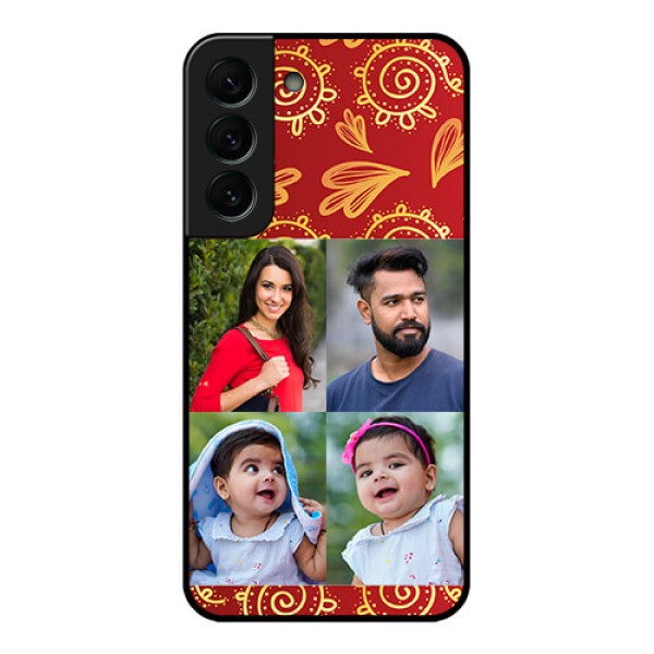 Galaxy S22 Plus 5G Photo Printing on Glass Case - 4 Image Traditional Design Galaxy S22 Plus 5G Photo Printing on Glass Case - 4 Image Traditional Design