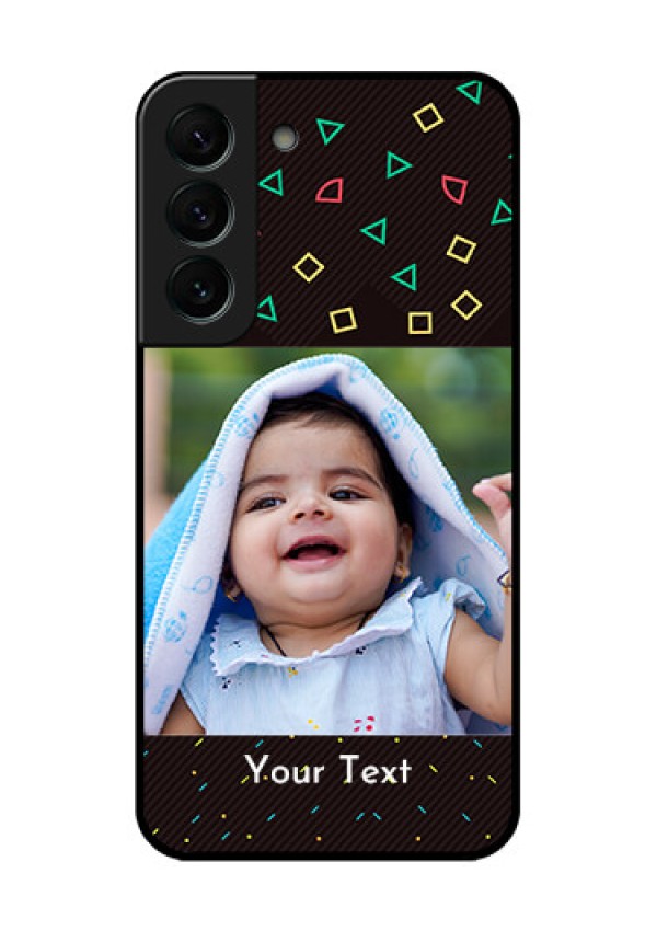 Galaxy S22 Plus 5G Custom Glass Phone Case - with confetti birthday design