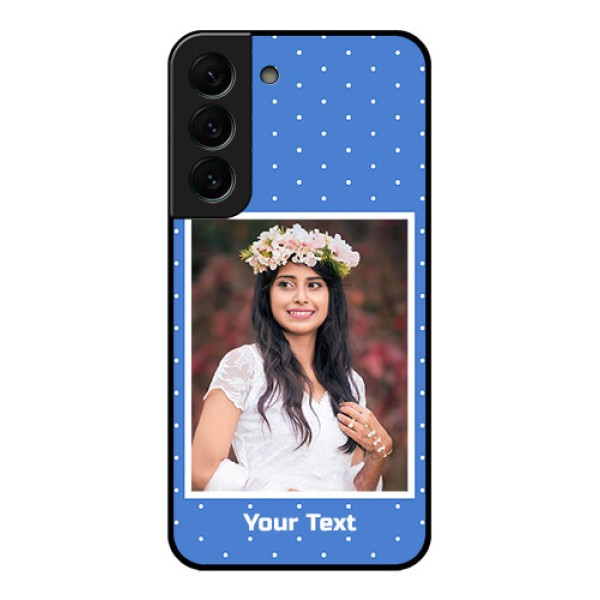 Galaxy S22 Plus 5G Photo Printing on Glass Case - Polka dots design
