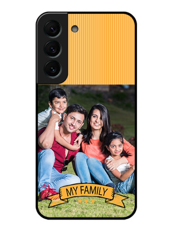 Custom Galaxy S22 Plus 5G Custom Glass Phone Case - My Family Design