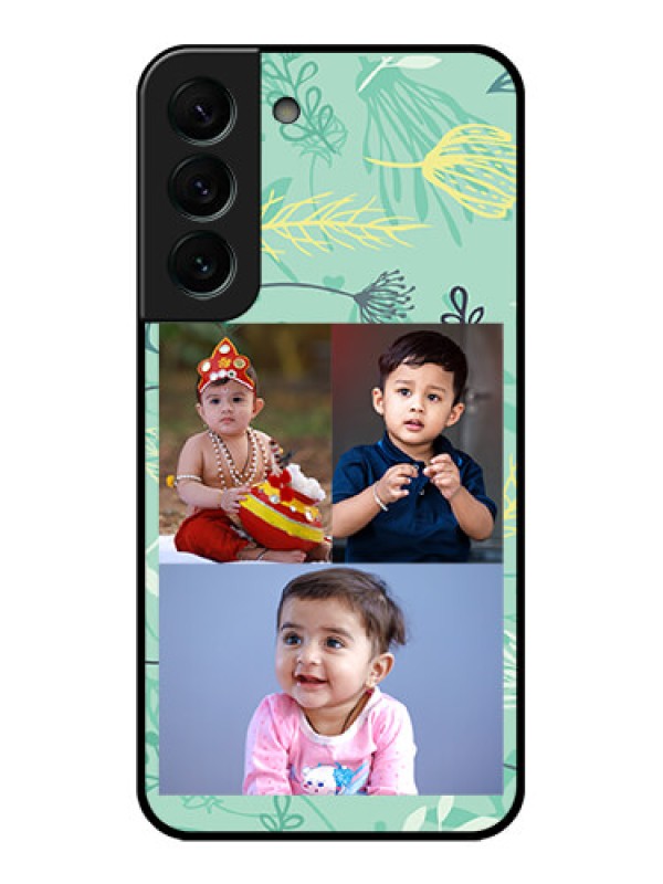 Custom Galaxy S22 Plus 5G Photo Printing on Glass Case - Forever Family Design