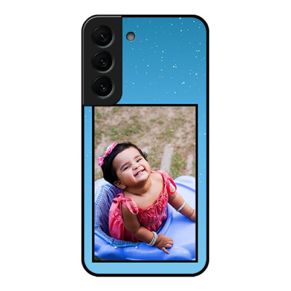 Galaxy S22 Plus 5G Custom Glass Mobile Case - Wave Pattern Colorful Design Galaxy S22 Plus 5G Custom Glass Mobile Case - Wave Pattern Colorful Design