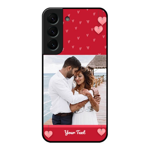 Galaxy S22 Plus 5G Custom Glass Phone Case - Valentines Day Design